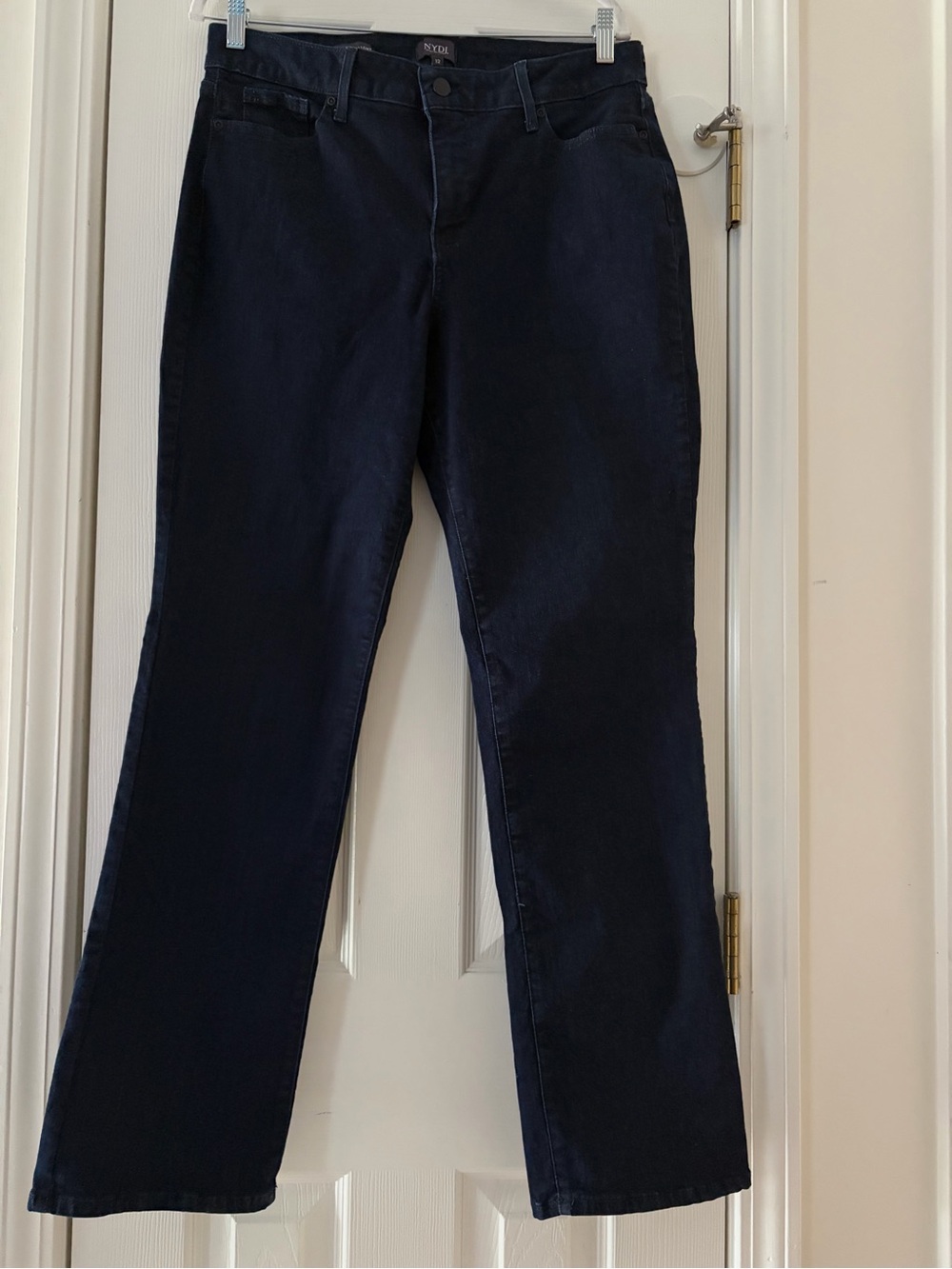 NYDJ Navy Straight Leg Jeans – Classic Dark Wash